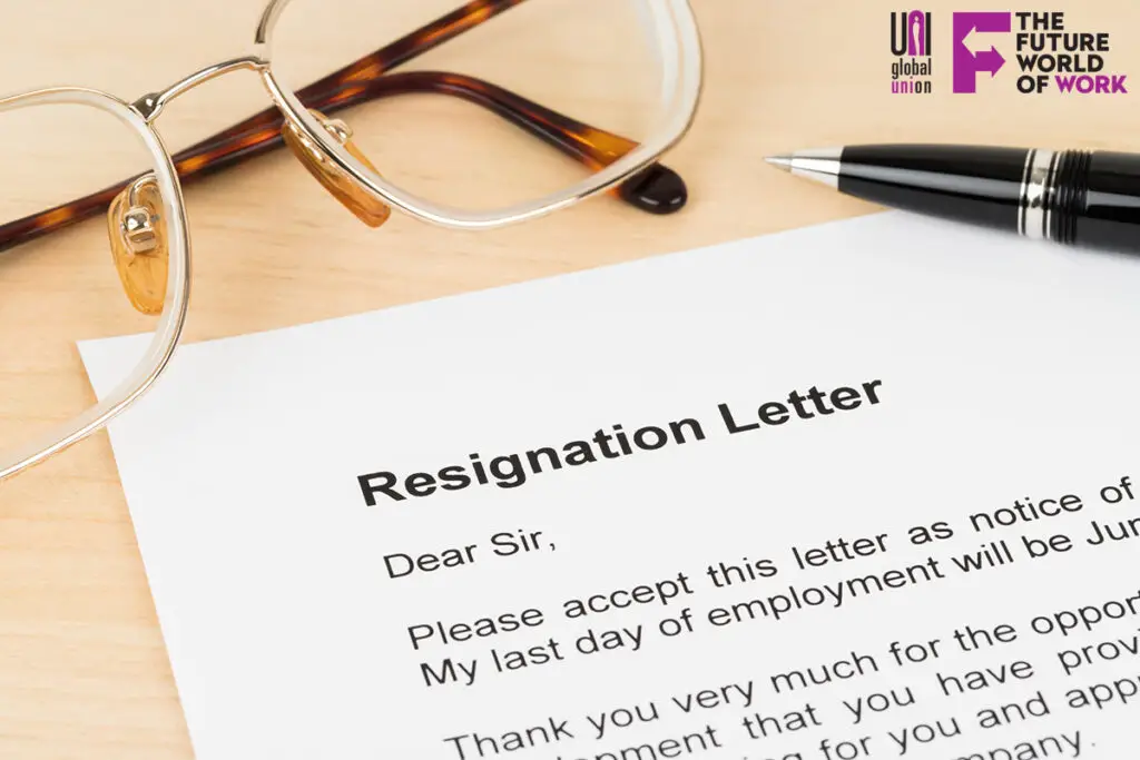 Resignation letter resign
