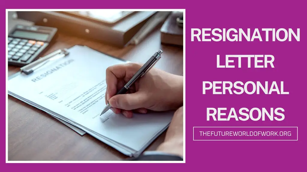resignation letter personal reasons