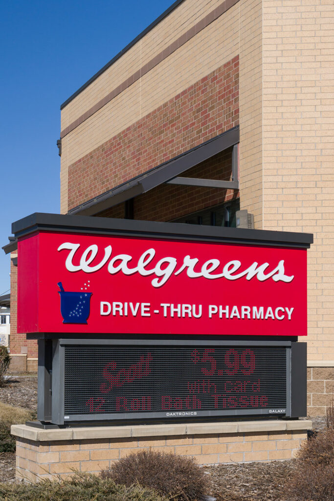 Walgreens Store Exterior and Sign