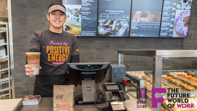 Working at Dunkin Donut