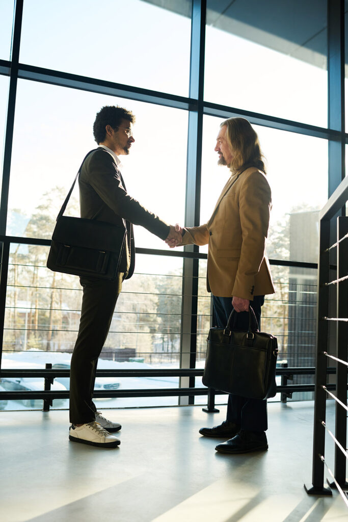 business partners shaking hands