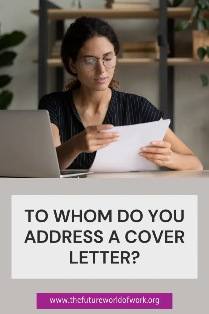 Who To Address Cover Letter