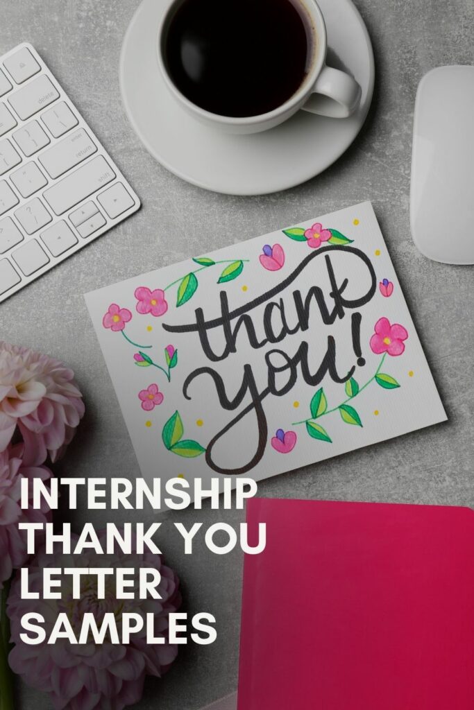 Internship Thank You Letter Samples