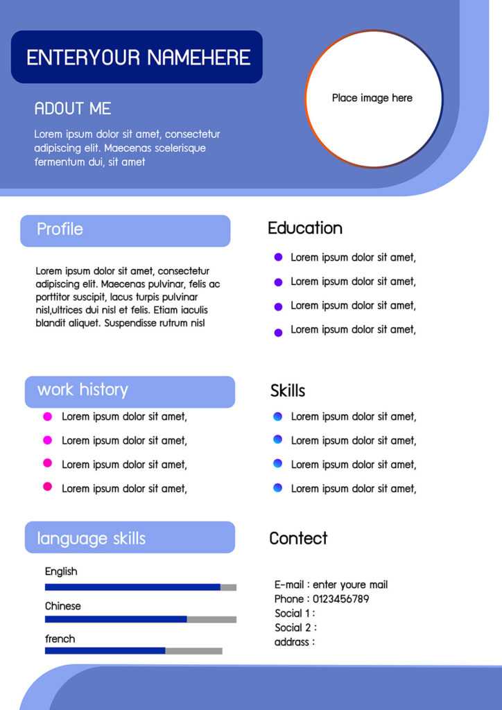 resume format