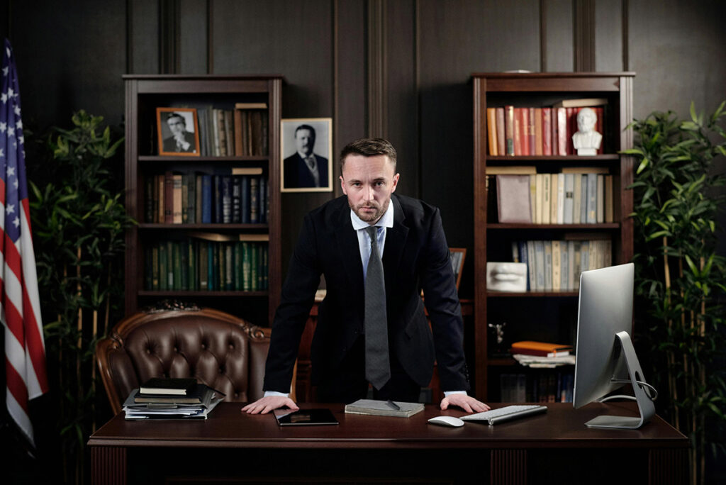 Businessman in his Office